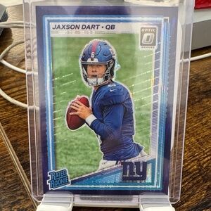 Panini Optic Jaxson Dart Purple Shock Sports Card